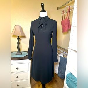 Black Midi Dress - Wednesday Addams Vibes